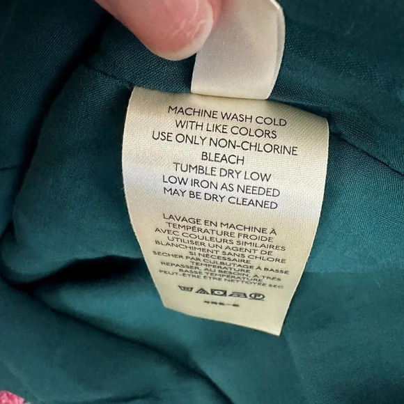 Free People Flower Fields Mini Dress Size Small Emerald Green MSRP $128 Oversize - Picture 15 of 16